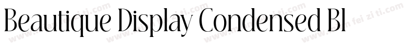 Beautique Display Condensed Black字体转换